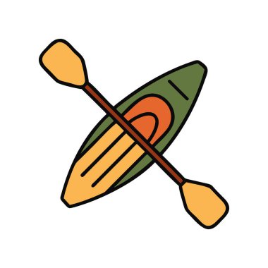 Kürek ve macera için kamp kanosu