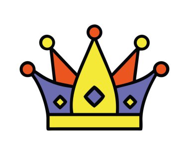 Karnaval kraliyet taç vektör çizimi