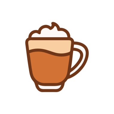 Kremalı sıcak kahve kapuçino.