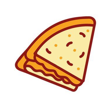 Peynirli quesadilla diliminin cesur fast food 'u.