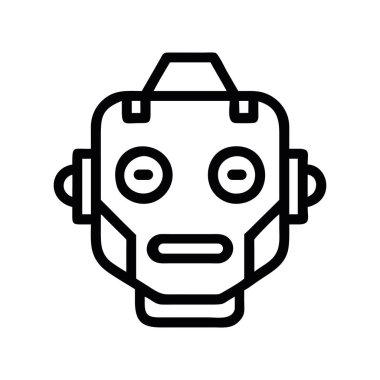 Yapay zeka robot yüz çizimi çizimi
