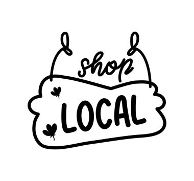 Yerel asma işareti illüstrasyonunu çalıştır