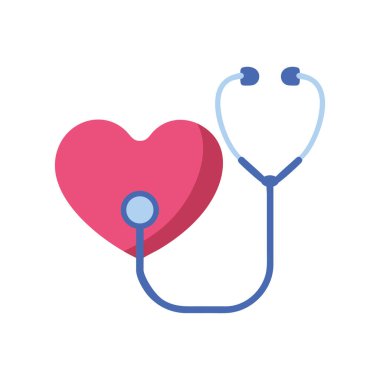 Stetoskop resimli kalp
