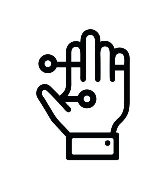 Yapay zeka ve İnsan Robot el çizimi