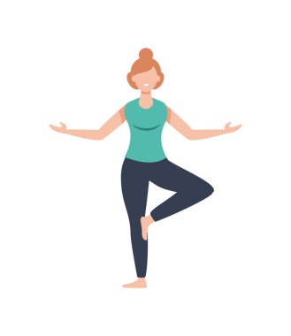 Zihin ve beden farkındalığı yoga pozu