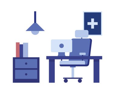 Profesyonel danışmanlık ile doktor odası.