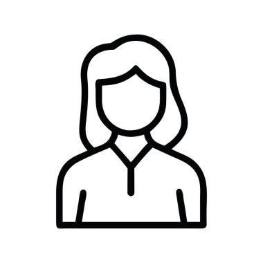 Basit özet mesleki asgari kariyer çalışmasına sahip iş kadını simgesi