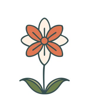 Yapraklı Daisy Çiçeği