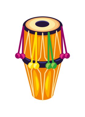 Hint Tablası Geleneksel Halk Davulu Canlı Müzik Etnik Perküsyon Enstrümanı Kutlamayı Yendi