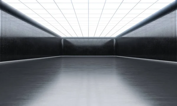 Espace Ouvert Vide Moderne Avec Des Lumières Sur Dessus Hall Images De Stock Libres De Droits