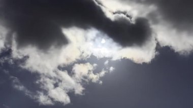 Partial eclipse of the sun. Solar eclipse. The best time to fulfill desires and receive money. Relaxing stock video footage.