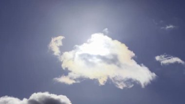 Partial eclipse of the sun. Solar eclipse. Relaxing stock video footage.