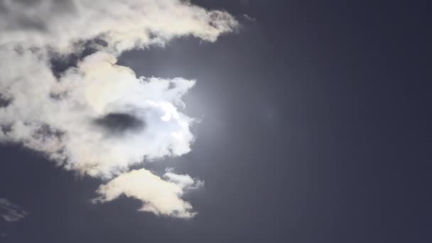 Partial Eclipse Sun Solar Eclipse Best Time Wish Fulfillment Money — стоковое видео