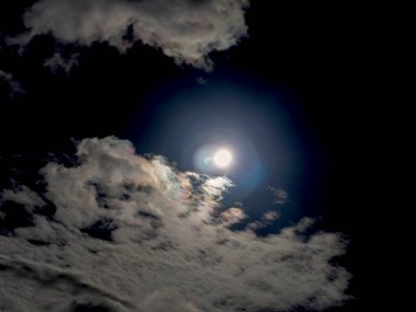 Güneşin kısmi tutulması. Güneş tutulması.