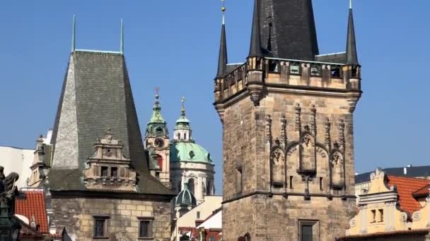 Charmant Prague Printemps République Tchèque Union Européenne Vidéo Stock — Video