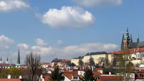 Encantadora Praga Primavera República Checa União Europeia Vídeo Stock — Vídeo de Stock