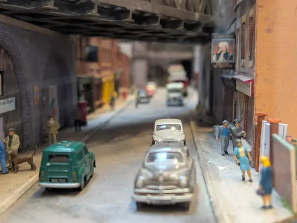 Diorama şehir sahnesi. Yüksek kalite fotoğraf