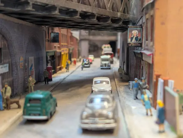 Diorama şehir sahnesi. Yüksek kalite fotoğraf