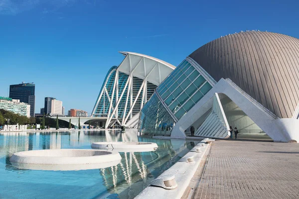 Valencia España Octubre 2022 Ciudad Las Artes Las Ciencias Atardecer — Foto de Stock