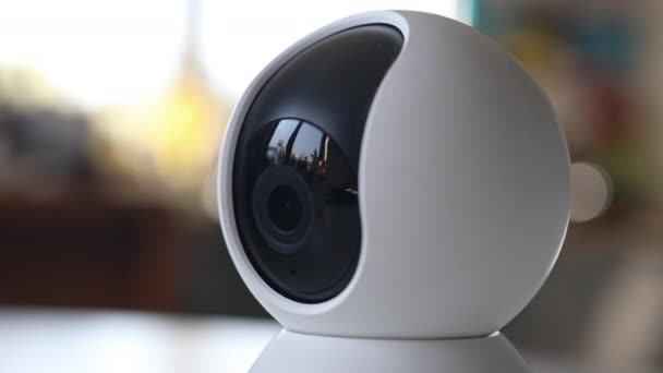 Casa Câmera Segurança Vídeo Cctv Câmera Segurança Alta Tecnologia Inteligente — Vídeo de Stock