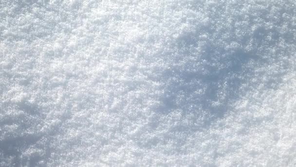 Winter Achtergrond Met Stapel Sneeuw Wazig Landschap Kopieerruimte Voor Tekst — Stockvideo