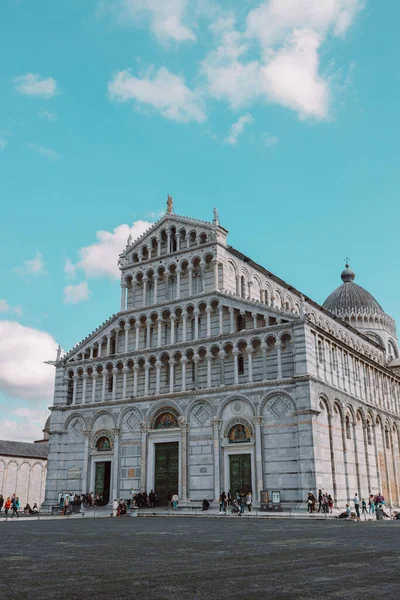Pisa Talya Mart 2023 Vaftizhane Bazilika Eğik Kule Yüksek Kalite — Stok fotoğraf