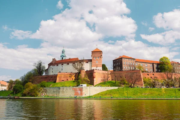 stock image A view of a Wawel castle with Gardens and cathedra, Cracow, Poland. High quality photo