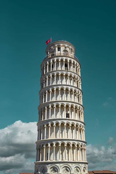 Pisa Italy March 2023 Picturesque Landscape Church Famous Sloping Tower — Stock Photo, Image