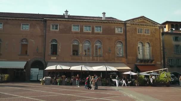 Bergamo Itálie Říjen 2023 Staré Město Bergamu Turistické Procházky Pignolo — Stock video