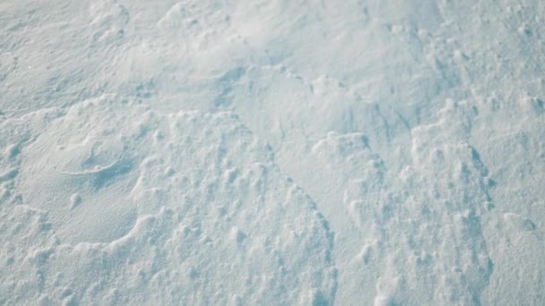 Winter Hintergrund Von Schnee Und Frost Schöner Winterhintergrund Breites Panoramaformat — Stockvideo