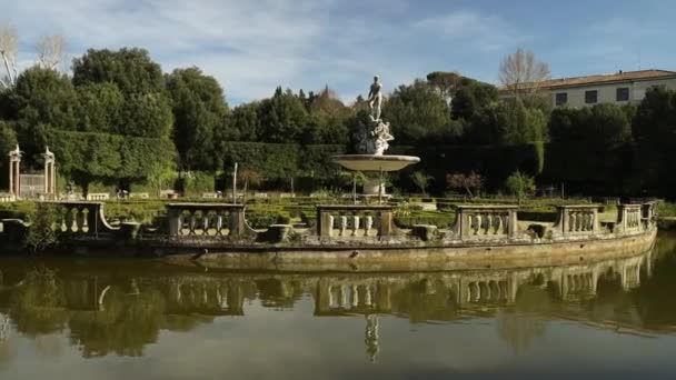 Florence Italy Oktober 2022 Patung Musim Gugur Boboli Gardens Dari — Stok Video