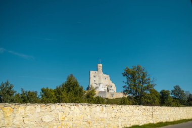 Mirow Castle is a 14th-century castle, now ruined, located in the Mirow village near Krakow, Silesian Voivodeship, Poland. It belongs to castles end fortresses: Eagles Nests Trail. High quality photo clipart