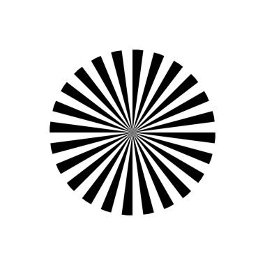 Işınlar, ışın elementleri. Grafik tasarım geometrik şekil. Klasik güneş patlaması. Güneş patlaması güneş ışığı. EPS 10