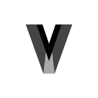 Alfabe yazı tipi harfleri ve numaralar modern soyut tasarım ve çizgi vektör illüstrasyonu