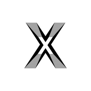 Alfabe yazı tipi harfleri ve numaralar modern soyut tasarım ve çizgi vektör illüstrasyonu