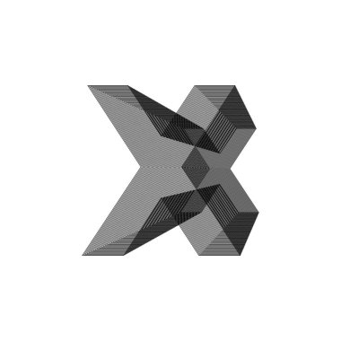 Alfabe yazı tipi harfleri ve numaralar modern soyut tasarım ve çizgi vektör illüstrasyonu