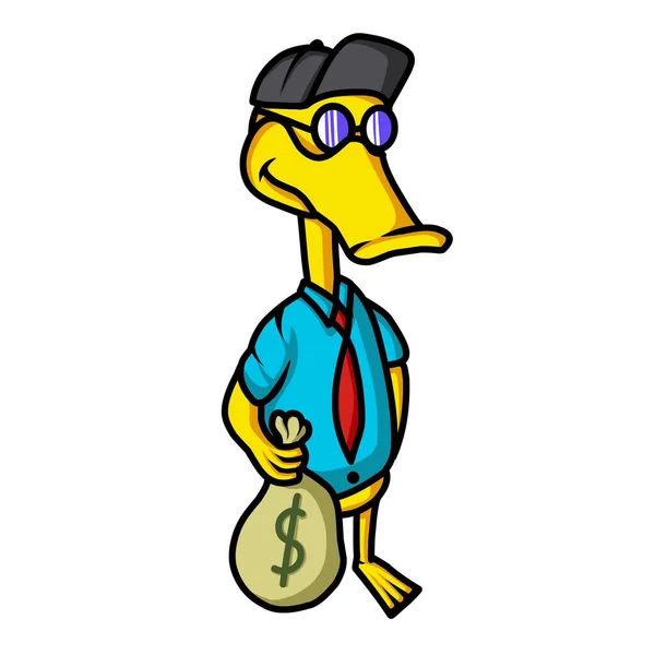 Ördek çizgi filminde illüstrasyon milyarder oldu