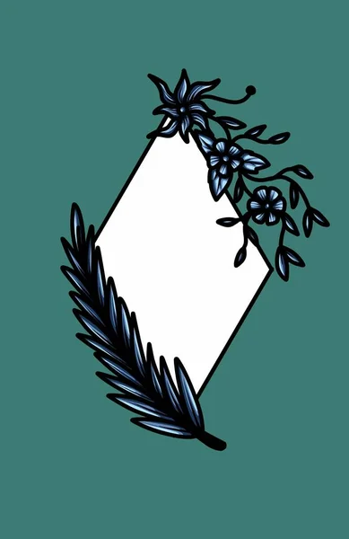 Yapraklı dekoratif arkaplan