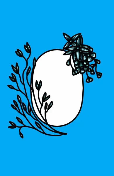 Çiçek elementlerinin vektör illüstrasyonu