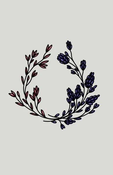 Çiçek deseninin vektör çizimi