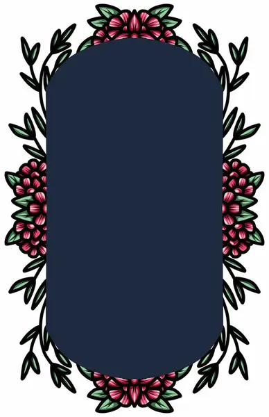Dekoratif vintage çerçeve ve kenarlar seti. Vektör tasarımı. Çiçek süsü.
