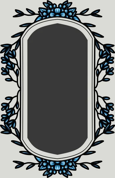 Sınırı yapraklar ve çiçeklerle donatın.