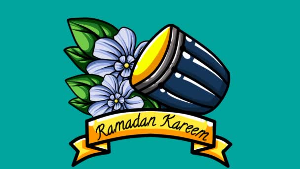 Animierter Arabischer Hintergrund Für Religiöse Grüße Wie Ramadan Hadsch Eid — Stockvideo