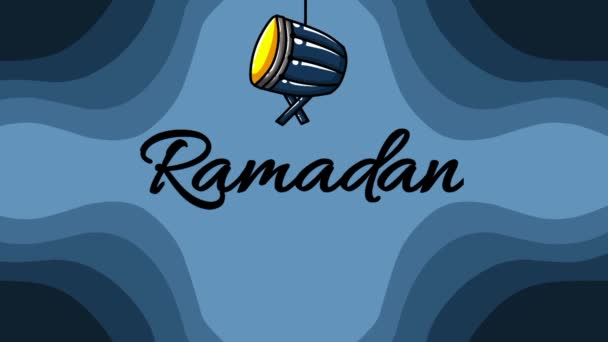 Fundo Arabesco Animado Para Saudações Religiosas Como Ramadã Hajj Eid — Vídeo de Stock