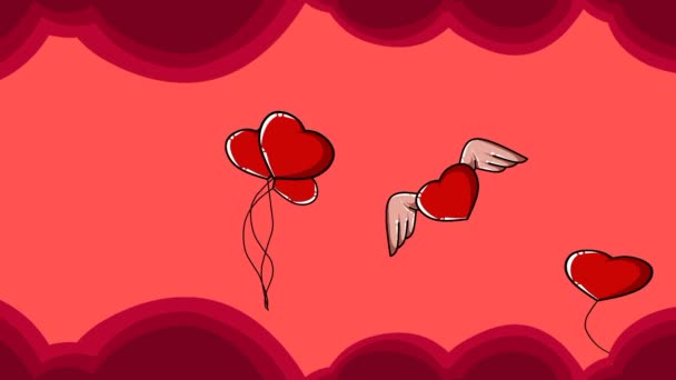 Feliz Día Internacional Mujer Saludo Texto Animación Letras Con Silueta — Vídeo de stock
