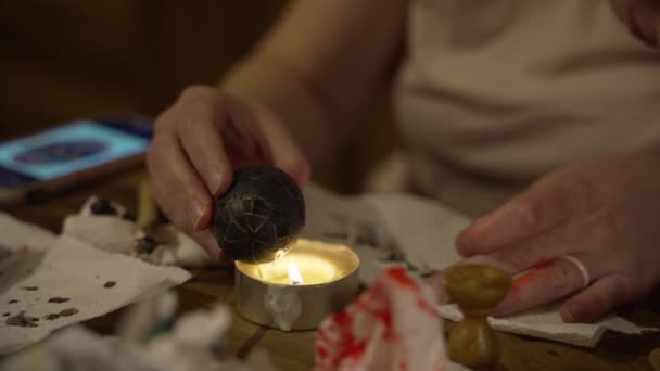 우크라이나어 전통적인 그려진 부활절 — 비디오