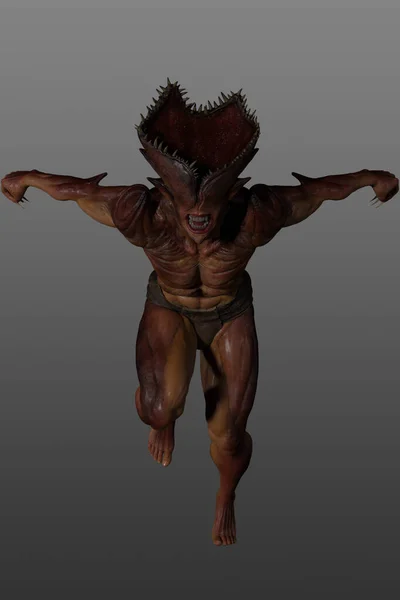 Återgivning Ett Monster Manlig Demon — Stockfoto
