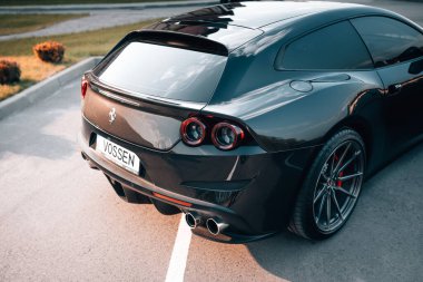 Kyiv, Ukraine - 05.01.2023:Ferrari GTC4 Lusso on Vossen Forged MX2