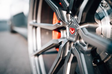 Kyiv, Ukraine - 05.01.2023:Ferrari GTC4 Lusso on Vossen Forged MX2