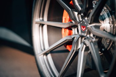 Kyiv, Ukraine - 05.01.2023:Ferrari GTC4 Lusso on Vossen Forged MX2